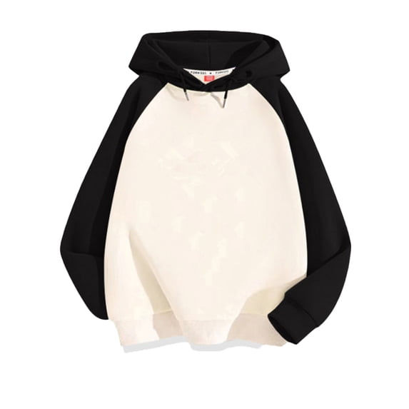 LYMAYTER Boys Girls Hooded Sweatshirt for Kids Toddler Pullover Solid Color Shirt Youth Long Sleeve Sweatsuit 5-14 Years