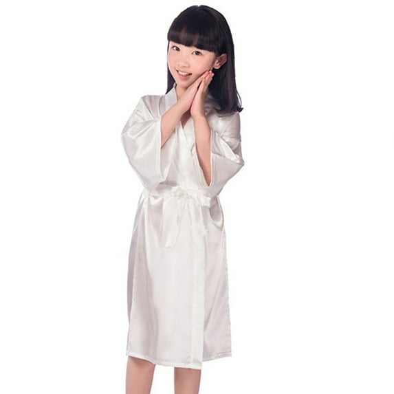 LYMAYTER Boys Girls Jumpsuit Silk Pajamas for Teen Summer One-Piece Sleepwear Kids Solid Color Belt Sleepwear Toddler Jumpsuit Fashion Loungewear for 2-14Y