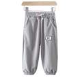 thumbnail image 1 of LYMAYTER Boys Girls Pants Kids Casual Sweatpants Elastic Waist Drawstring Comfortable Soft Spring Autumn Daily Wear, 1 of 7