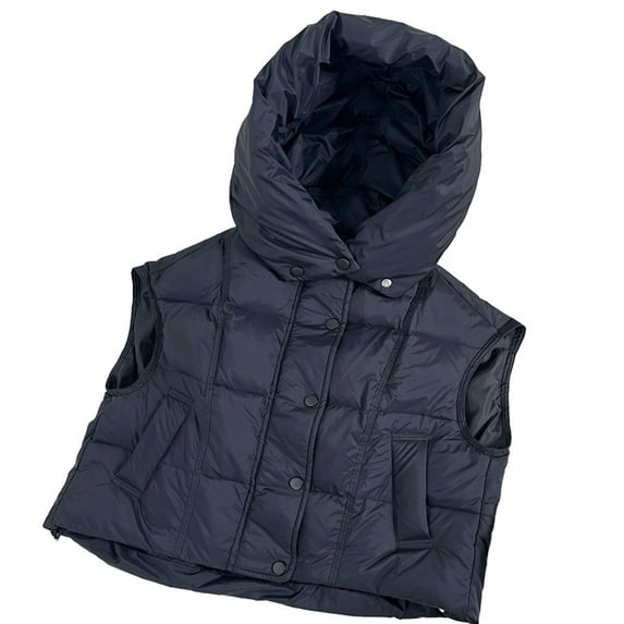 LYMAYTER Boys Girls Winter down Vest Jacket for Kids Baby Puffer Warm Waistcoat Toddler Solid Color Sleeveless Jacket for 3-14 Years