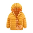 thumbnail image 1 of LYMAYTER Boys Jacket Coats for Kids Toddlers Hooded Outerwear 2-12Y Baby Solid Color Water-Resistant Winter Coat, 1 of 10