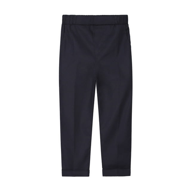 LYMAYTER Boys Pants for Kids Toddler Slim Fit Single Pants Youth Spring Fall Models Student Performance Host Dress Suit Pants Solid Color Trousers for 1-14years