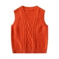 thumbnail image 1 of LYMAYTER Boys Spring Fall Vest for Kids Baby Solid Colors V-Neck Waistcoat Toddler Sleeveless Tank Sweaters 2-7 Years, 1 of 8