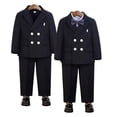 thumbnail image 1 of LYMAYTER Boys Suit Jacket Formal Wedding Party Outfit, Toddler Birthday Proms Dinner Blazers 1Y-15Y, 1 of 8
