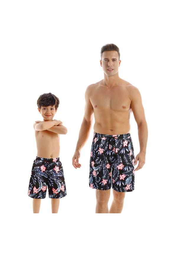 Father Son Matching Swim Trunks Family Matching Swimwear Daddy and Me Swim Set