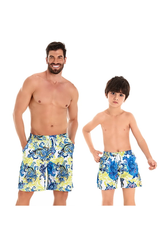 Father Son Matching Swim Trunks Family Matching Swimwear Father Son Swim Trunks Bathing Suit