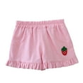 thumbnail image 1 of LYMAYTER Girls Baby Cotton Shorts Toddler Elastic Waist Shorts Pants Summer Print Shorts for 1-5 Years, 1 of 10