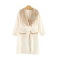 thumbnail image 1 of LYMAYTER Girls Boys Night-Robe Kids Baby Cartoon Long Sleeve Bathrobe Toddler Fall Winter Pajamas for 3-12 Years, 1 of 9