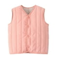 thumbnail image 1 of LYMAYTER Girls Boys Sleeveless Vests for Kids Baby Solid Color Bottoming Tank Toddler Fall Winter Warm Waistcoat 3-10+ Years, 1 of 10