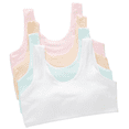 thumbnail image 1 of LYMAYTER Teen Girls Soft Seamless First Bras Girls Double Lined Training Sports Bras No Pads S-L, 1 of 8