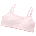 thumbnail image 1 of LYMAYTER Girls Cotton Breathable Sports Bras Teen Seamless Adjustable Training Comfort Underwear S-L, 1 of 8