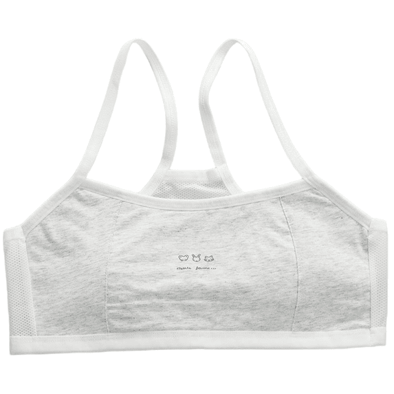 LYMAYTER Girls Seamless Cami Bralettes Teen Girls Cotton Breathable Training Bras for Daily Active Wear M-XL