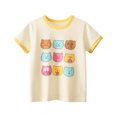 thumbnail image 1 of LYMAYTER Girls Cotton T-Shirts for Kids Toddler Cute Short Sleeve Tees Baby Summer Versatile Tees Shirts for 1-8 Years, 1 of 9