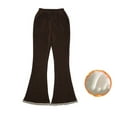 thumbnail image 1 of LYMAYTER Girls Flare Pants for Kids Baby Corduroy Casual Trousers Toddler Thickened Flare Leggings 3-13 Years, 1 of 10