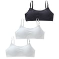 thumbnail image 1 of LYMAYTER Girls Junior Comfort Adjustable Strap Training Bra Soft Stretch Everyday Support, 1 of 8