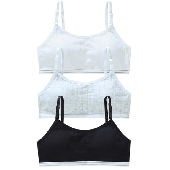 LYMAYTER Girls Lightweight Seamless Bra Breathable Single Layer No Chest Pad Comfort First Layering Underwear
