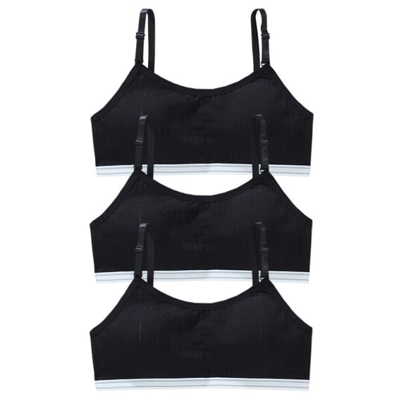 LYMAYTER Girls Lightweight Seamless Bra Breathable Single Layer No Chest Pad Comfort First Layering Underwear