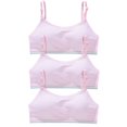 thumbnail image 1 of LYMAYTER Girls Lightweight Seamless Bra Breathable Single Layer No Chest Pad Comfort First Layering Underwear, 1 of 8