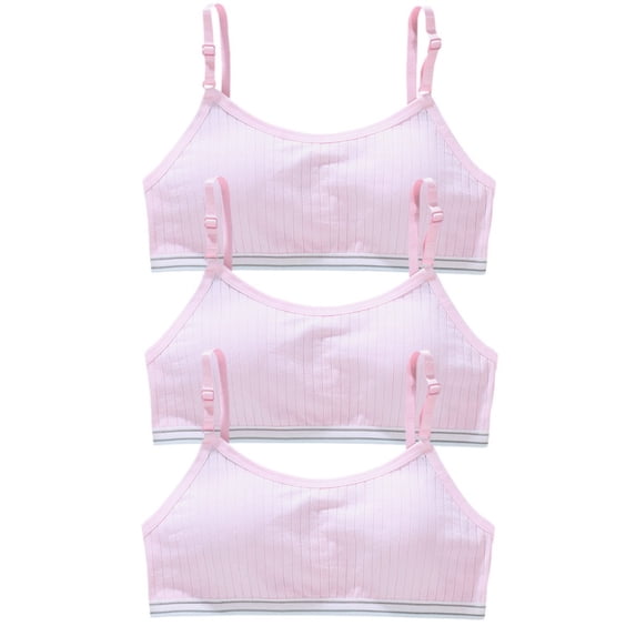 LYMAYTER Girls Lightweight Seamless Bra Breathable Single Layer No Chest Pad Comfort First Layering Underwear