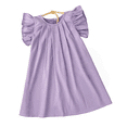 thumbnail image 1 of LYMAYTER Girls Ruffle Sleeveless Dress Toddler Pleated A Line Soft Dress Summer Breathable Casual Wear, 1 of 7