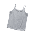 thumbnail image 1 of LYMAYTER Girls Solid Color Lace Crew Neck Tank Tops Slim Sleeveless Camisole Soft Summer Undershirts 4-14Y, 1 of 8