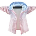 thumbnail image 1 of LYMAYTER Girls Spring Fall Jacket for Kids Baby Solid Colours Long Sleeve Punching Jacket Toddler Hooded Casual Windbreakers 5-12 Years, 1 of 6