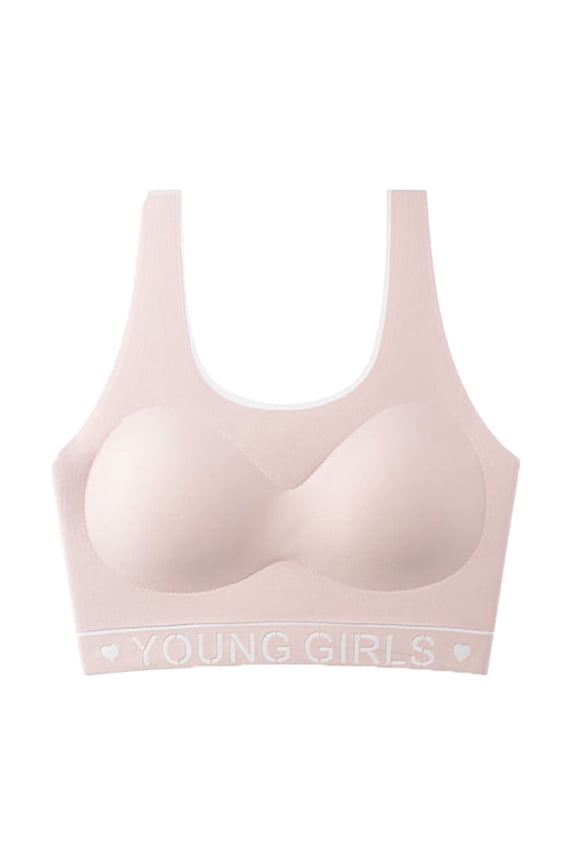 Girls Training Bras 12-15Y Teen Seamless First Bra First Racerback Light Sports Bras Double Lined