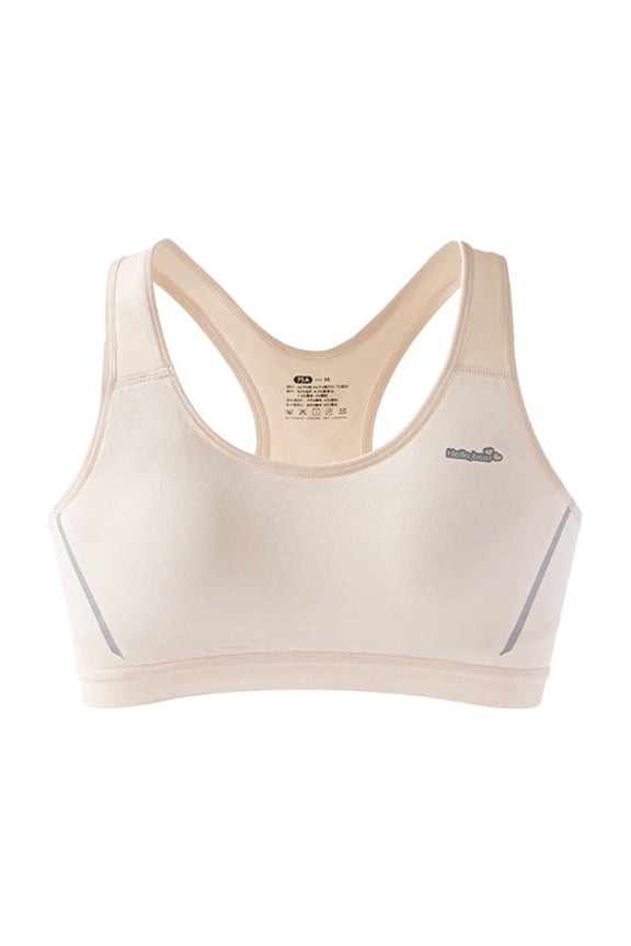 Girls Training Bras Teen Racerback Sports Bra for Big Girls 12-15Y Seamless Padding Bra
