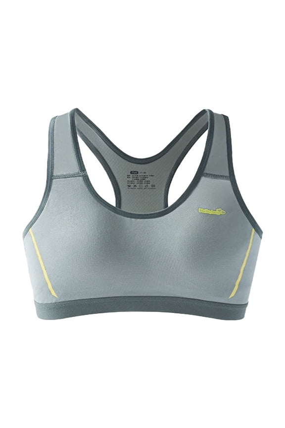 Girls Training Bras Teen Racerback Sports Bra for Big Girls 12-15Y Seamless Padding Bra