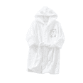 thumbnail image 1 of LYMAYTER Hooded Bathrobe for Boys Girls Soft Coral Pajamas Toddler Kids Unisex Dressing Robe 1-12Y, 1 of 7
