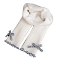 thumbnail image 1 of LYMAYTER Infant Baby Fleece Leggings for Girls High Waist Trousers for Kids Winter Thick Bottoms Pants Toddler Girls Padded Stretch Tights for 6 Months-7 Years Old, 1 of 8