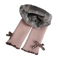 thumbnail image 1 of LYMAYTER Infant Baby Fleece Leggings for Girls High Waist Trousers for Kids Winter Thick Bottoms Pants Toddler Girls Padded Stretch Tights for 6 Months-7 Years Old, 1 of 8