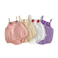 thumbnail image 1 of LYMAYTER ‌Infant Baby Girl Cotton Onesies Sleeveless Tank Top for 3-24M Bodysuit Pack‌ 1PCS, 1 of 8