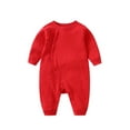 thumbnail image 1 of LYMAYTER Infant Cotton One-Piece Newborn Soft Long Sleeve Romper Unisex Spring Fall Crawling Clothes for 0-24 Months, 1 of 7