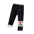 thumbnail image 1 of LYMAYTER Infant Girls Leggings Pants for Kids Baby Flower Trousers Fall Winter Warm Bottoms Pants 6 Months-6 Years, 1 of 9