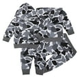thumbnail image 1 of LYMAYTER Infant Underwear Outfits 2PCS Spring Fall Newborn Hooded T-Shirt Tops + Elastic Waist Pants Set for 2-24 Months, 1 of 8
