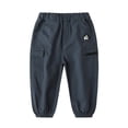 thumbnail image 1 of LYMAYTER Kids Baby Boys Shorts Summer Stripe Five Points Shorts Toddler Denim Pants for 1-8 Years Fashion Casual Sweat Pants, 1 of 10