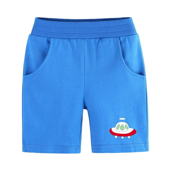 LYMAYTER Kids Baby Boys Soft Shorts Summer Printing Five Points Pants for Toddler Casual Sweat Shorts for 1-9 Years
