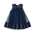 thumbnail image 1 of LYMAYTER Kids Baby Girls Sweet Dresses Toddler Doll Collar Princess Party Dress for 12m-8 Years Summer Cotton Sleeveless Sundress Dress, 1 of 9
