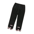 thumbnail image 1 of LYMAYTER Kids Baby Girls Versatile Pants Toddler Cotton Soft Leggings Trousers Spring Fall Stretch Bottoms Pants for 1-5 Years, 1 of 10