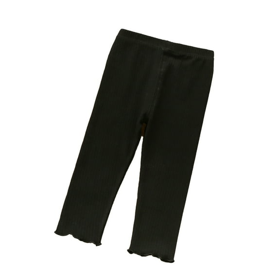 LYMAYTER Kids Baby Girls Versatile Pants Toddler Cotton Soft Leggings Trousers Spring Fall Stretch Bottoms Pants for 1-5 Years