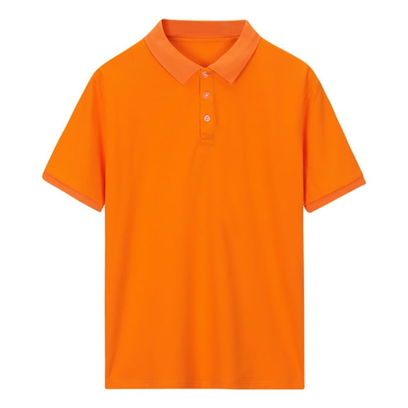 LYMAYTER Kids Boys Girls Short Sleeve T-Shirt Youth Lapel Solid Color Shirt Toddler Summer Cotton Tees Tops for 3-15 Years