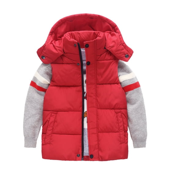 WOLLED 4-12Y Kids Toddler Boys Girls Hooded Vest Lightweight Water-Resistant Packable Puffer Vest Baby down Cotton Zipper Jacket Coats