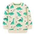 thumbnail image 1 of LYMAYTER Kids Boys Pullover Sweatshirt Toddler Cartoon Printed Sweatsuit Little Boys Fall Long Sleeve Casual T-Shirt for 2-7 Years, 1 of 6