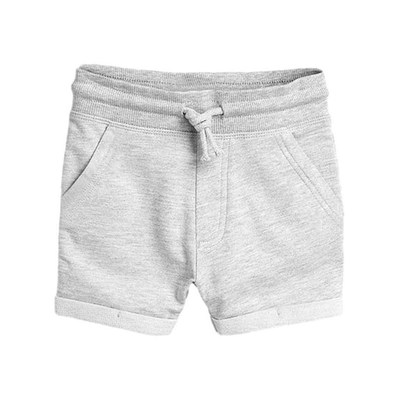 LYMAYTER Kids Boys Shorts Toddler Sweat Pants Shorts Knitted Cotton Shorts 3-8 Years Kids Elastic Carry Pockets Fashion Shorts