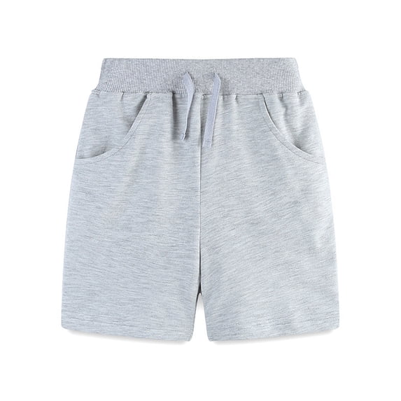LYMAYTER Kids Boys Soft Shorts Toddler Elasticated Waist Five Points Pants for 2-7 Years Cotton Casual Shorts