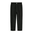 thumbnail image 1 of LYMAYTER Kids Boys Spring Fall Pants Youth with Pocket Suit Pant Toddler Straight Casual Long Trousers for 1-14 Years, 1 of 9