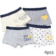 thumbnail image 1 of LYMAYTER Kids Boys Underwear Panties 4 Pack Toddler Four Seasons Briefs Boxer for Teenagers Cute Printing Four Corners Shorts Boxer Jock for 2-18T, 1 of 9