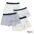 thumbnail image 1 of LYMAYTER Kids Boys Underwear Panties 4 Pack for Youth Soft Skin-Friendly Boxer Briefs Toddler Four Seasons Cotton Four Corners Shorts for 2-18 Years, 1 of 9