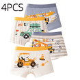 thumbnail image 1 of LYMAYTER Kids Comfort Cotton Briefs Breathable Elastic Waistband Daily Underwear 4PCS, 1 of 7